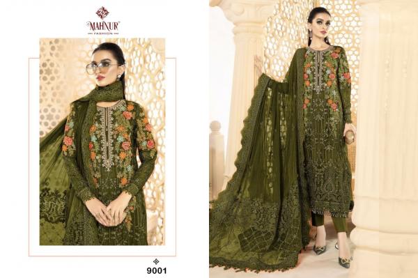 Mahnur 9 Embroidery georgette Designer Pakistani Suit Collection